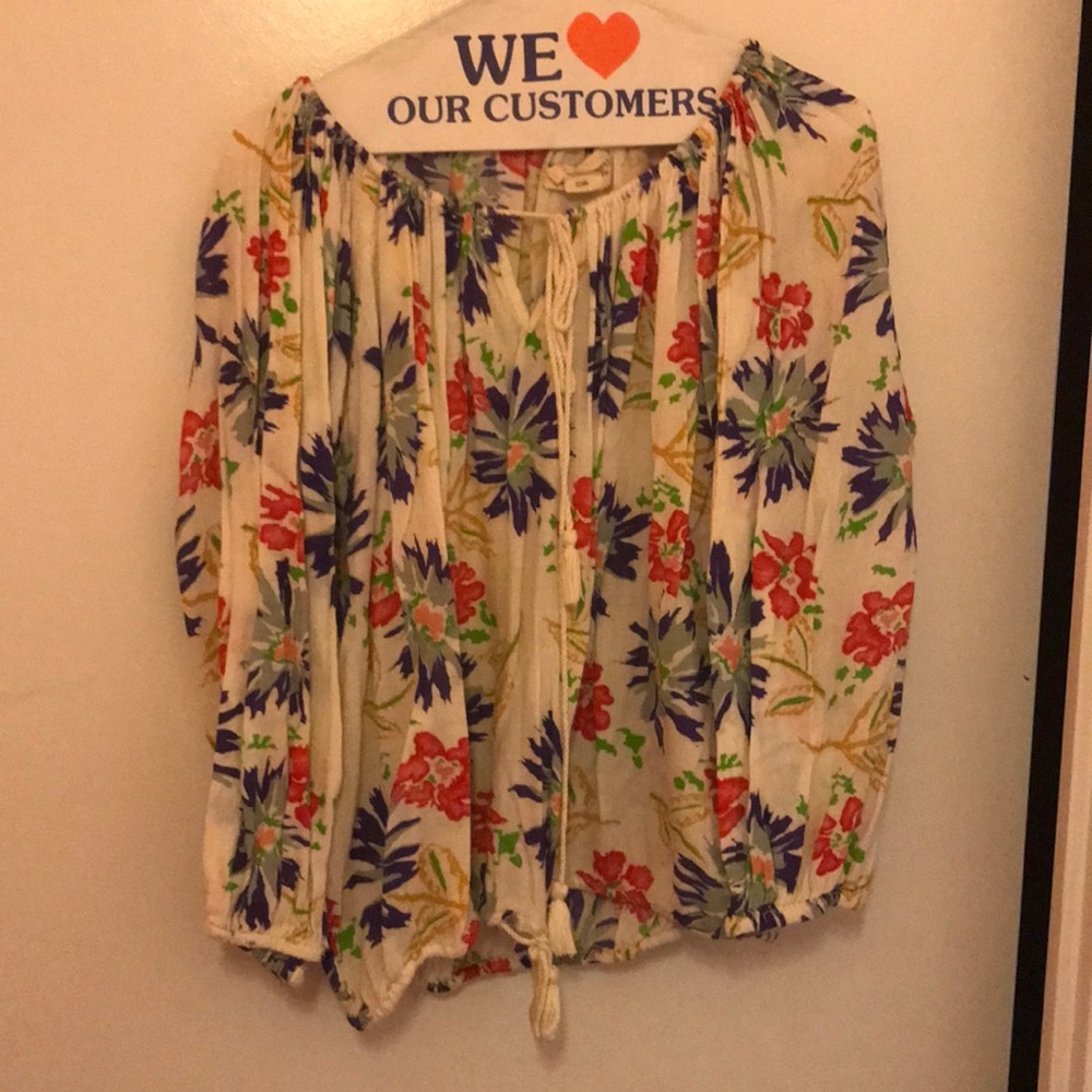 Flower bohemian top